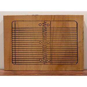 Vintage W M Rubber Stamp Spiral Notebook Design By Another Stamp Co. KC-253-L